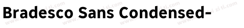 Bradesco Sans Condensed字体转换